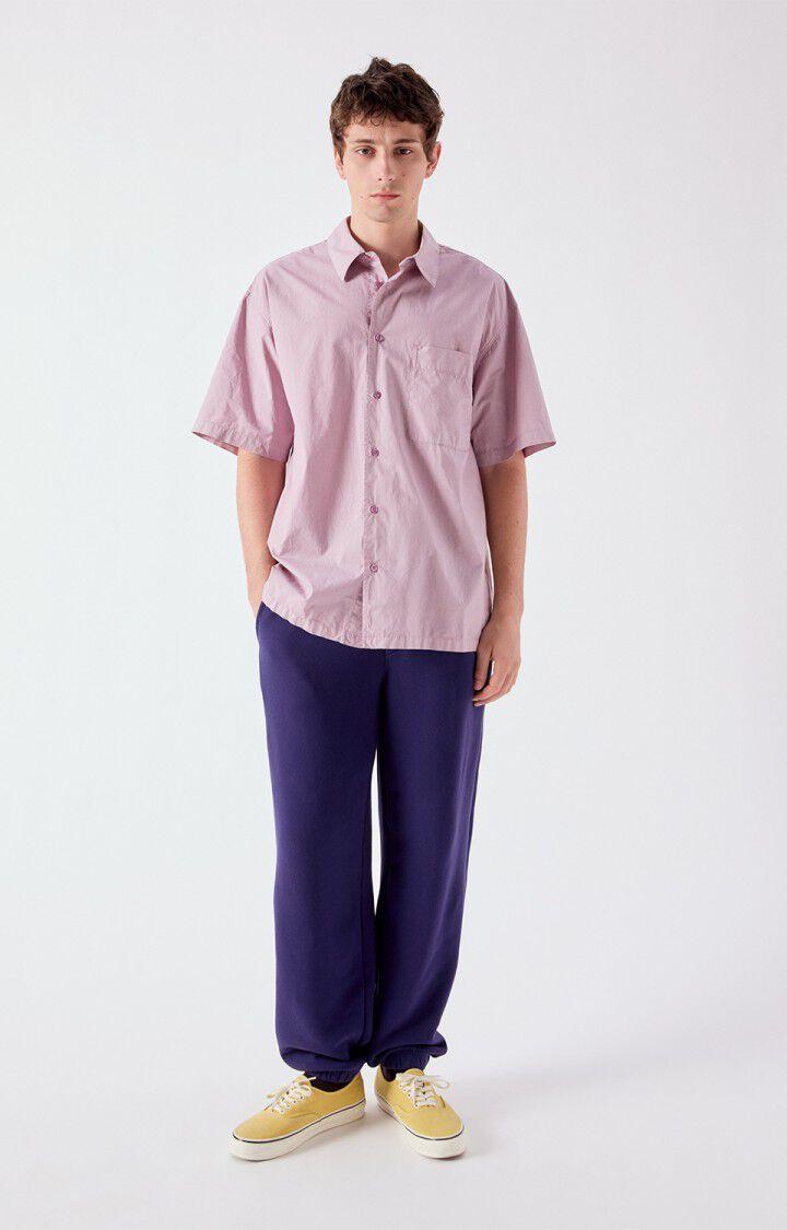 American Vintage Kurzarmhemd Shirt Hemd Herren helllila